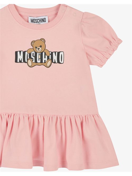 Abito in jersey di cotone Moschino Teddy Bear MOSCHINO KIDS | MAV0C7-LBA00/50209